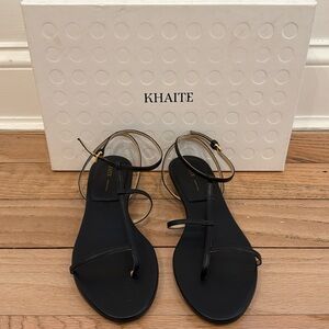 Khaite Jones T-Strap Sandal